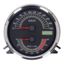 FL speedo/tachometer, '00-03 face', black. Electronic drive