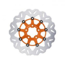 Galfer brake rotor. Wave. Floating. Orange. 300x5mm