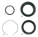 GABELDICHTRINGE UND DICHTRINGSATZ FÜR 41MM GABELN DEUCE 2000-2007