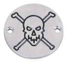 BAD TO THE BONES" ZÜNDUNGSDECKEL AUS ALUMINIUM