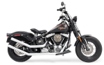 AUSPUFFANLAGE UPSWEEP STAR CAP 2-2 FÜR SOFTAIL MIT EG ABE
